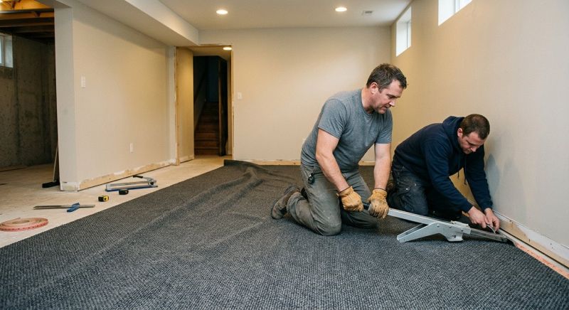 Basement Carpet Stretching in Littleton, CO